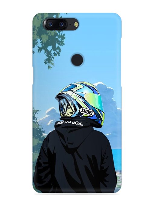 Rider With Helmet Snap Case for Oneplus 5T