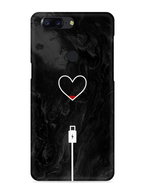 Heart Charging Vector Snap Case for Oneplus 5T Zapvi