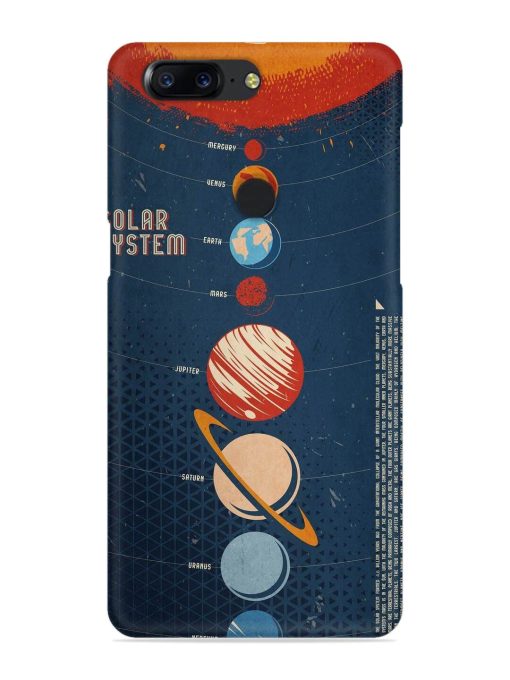 Solar System Vector Snap Case for Oneplus 5T Zapvi