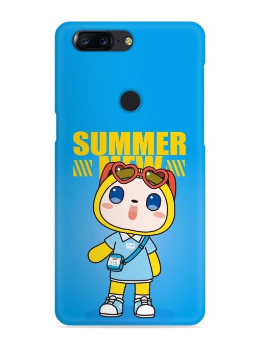 Summer Mew Cartoon Snap Case for Oneplus 5T Zapvi