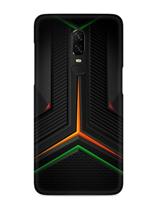 Orange Triangle Light Snap Case for Oneplus 6 Zapvi