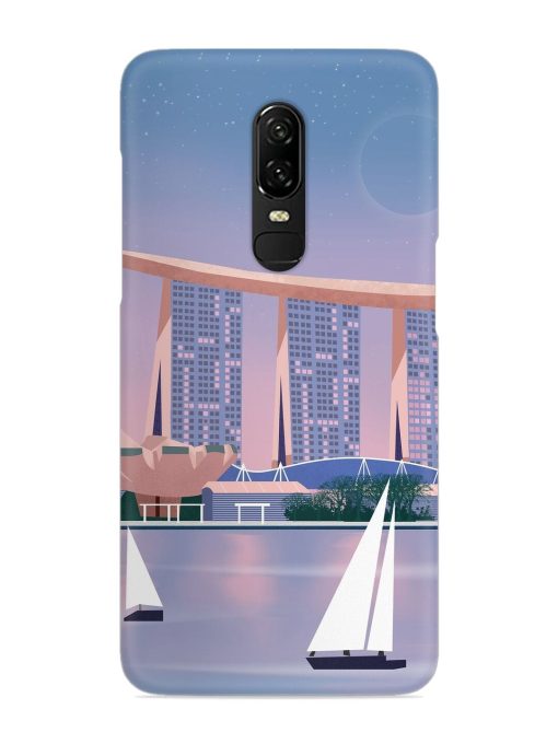 Singapore Scenery Architecture Snap Case for Oneplus 6 Zapvi