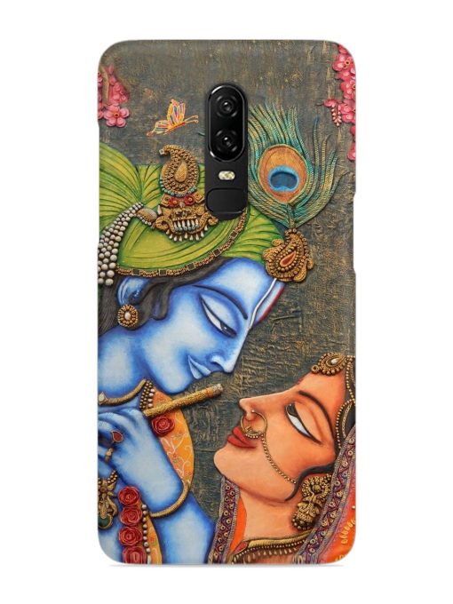 Lord Radha Krishna Flute Art Snap Case for Oneplus 6 Zapvi