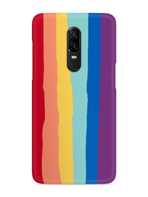 Rainbow Genuine Liquid Snap Case for Oneplus 6