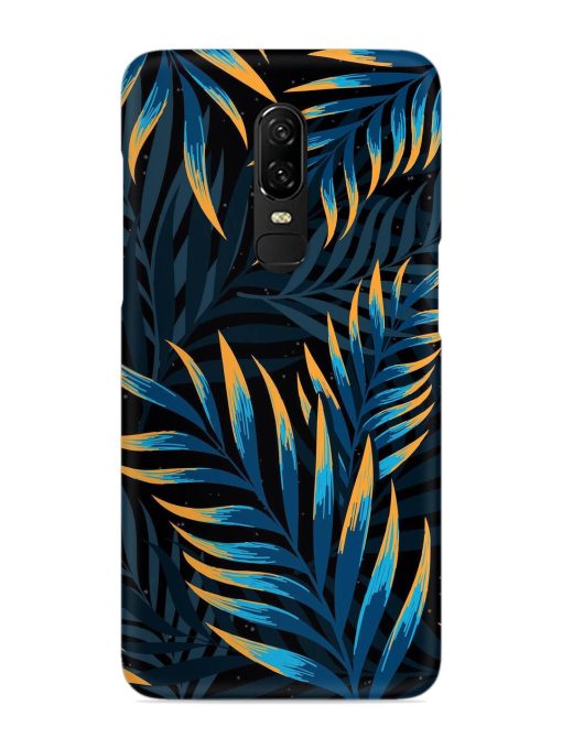 Abstract Leaf Art Snap Case for Oneplus 6 Zapvi