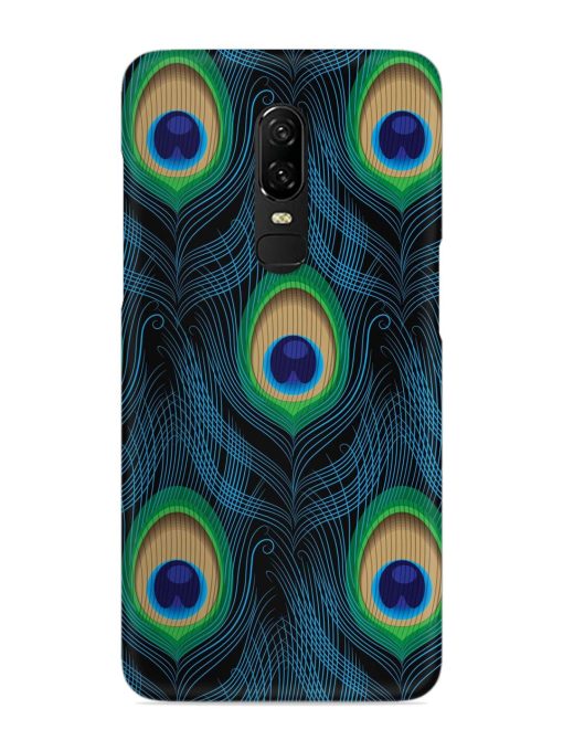 Seamless Pattern Peacock Snap Case for Oneplus 6