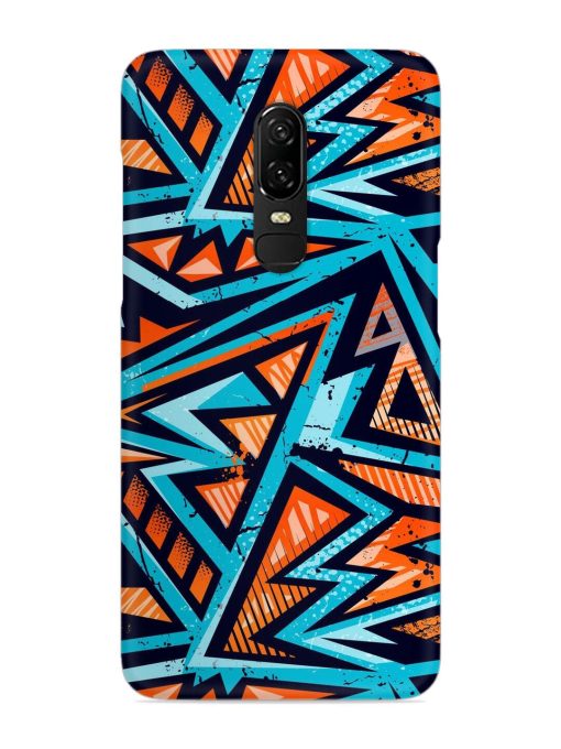 Abstract Seamless Grunge Snap Case for Oneplus 6 Zapvi