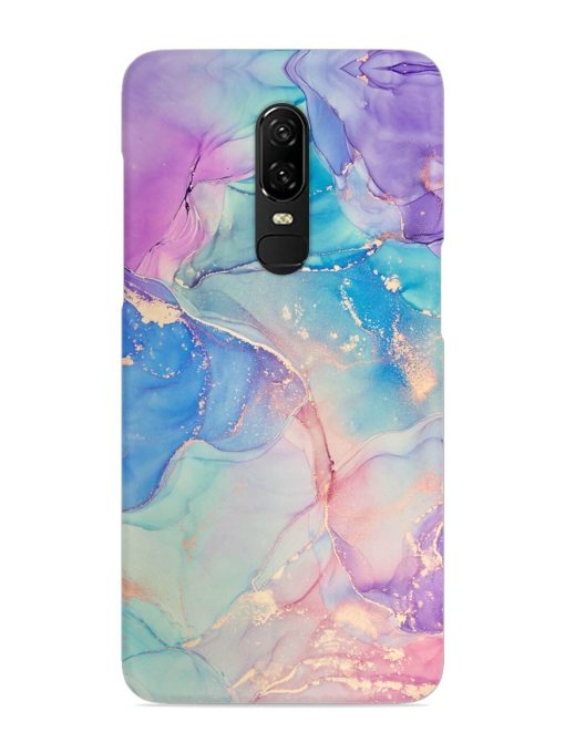 Alcohol Ink Colors Snap Case for Oneplus 6 Zapvi