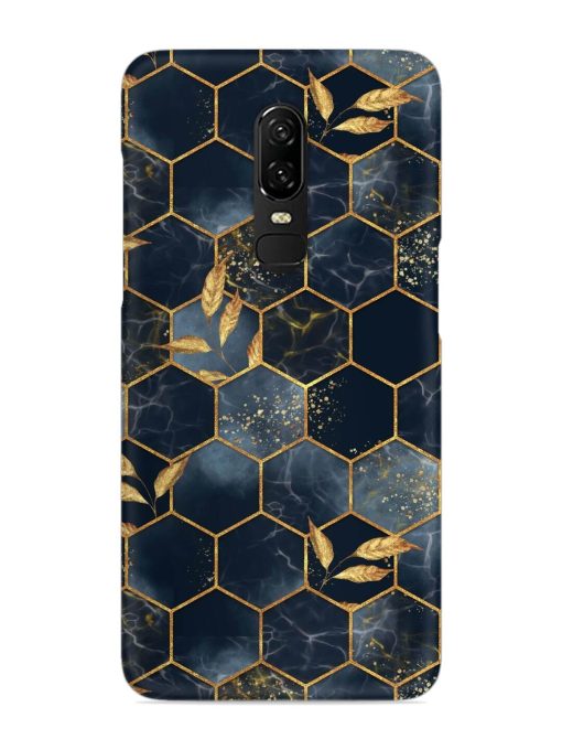 Marble Hexagon Seamless Snap Case for Oneplus 6 Zapvi