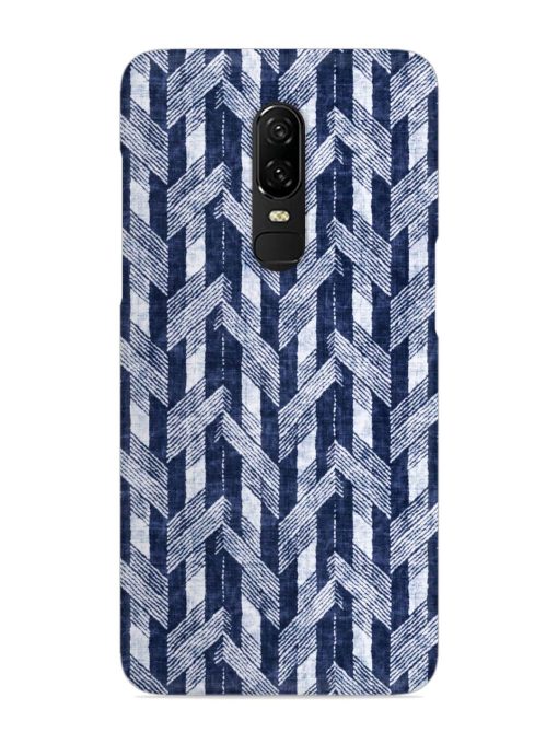 Abstract Herringbone Motif Snap Case for Oneplus 6 Zapvi