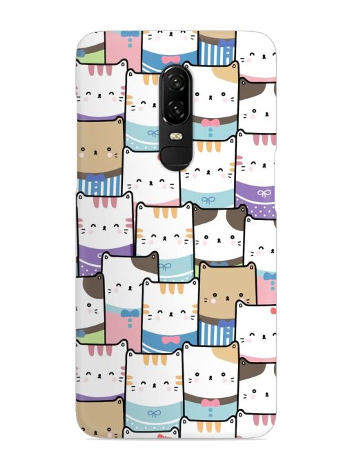 Cute Adorable Cat Snap Case for Oneplus 6