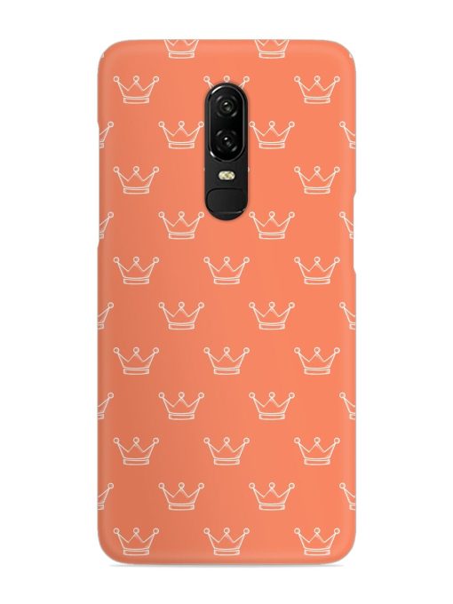 Hand Drawn Crown Snap Case for Oneplus 6