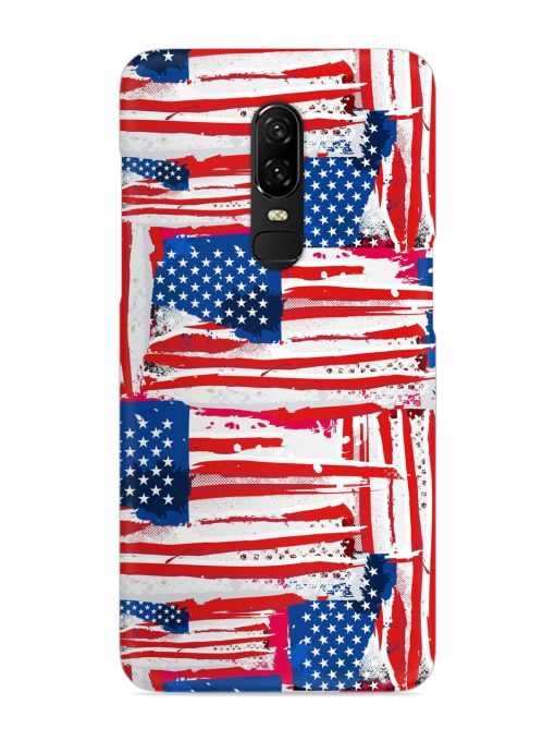 Usa Flag Seamless Snap Case for Oneplus 6