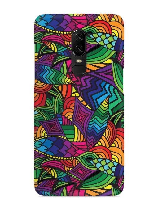 Abstract Multicolor Seamless Snap Case for Oneplus 6 Zapvi