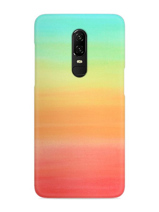 Background Sky Watercolor Snap Case for Oneplus 6 Zapvi