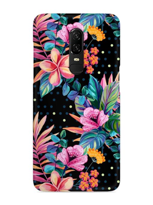 Seamless Floral Pattern Snap Case for Oneplus 6