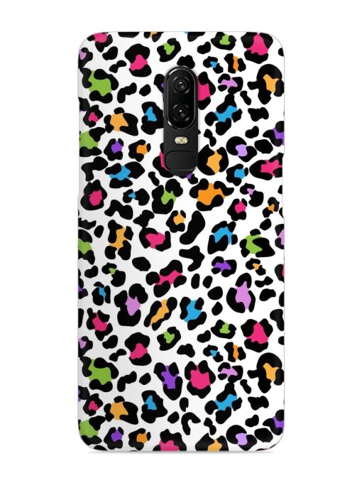 Seamless Leopard Pattern Snap Case for Oneplus 6