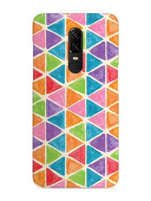 Seamless Colorful Isometric Snap Case for Oneplus 6