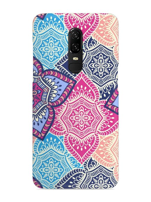 Ethnic Floral Seamless Snap Case for Oneplus 6