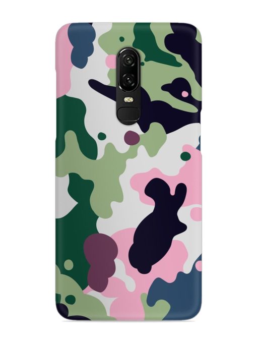 Seamless Funky Camouflage Snap Case for Oneplus 6