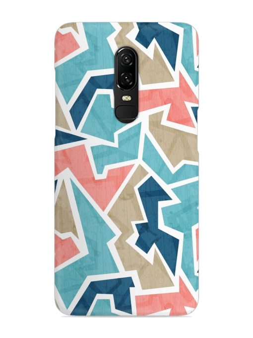 Vintage Geometric Triangle Snap Case for Oneplus 6