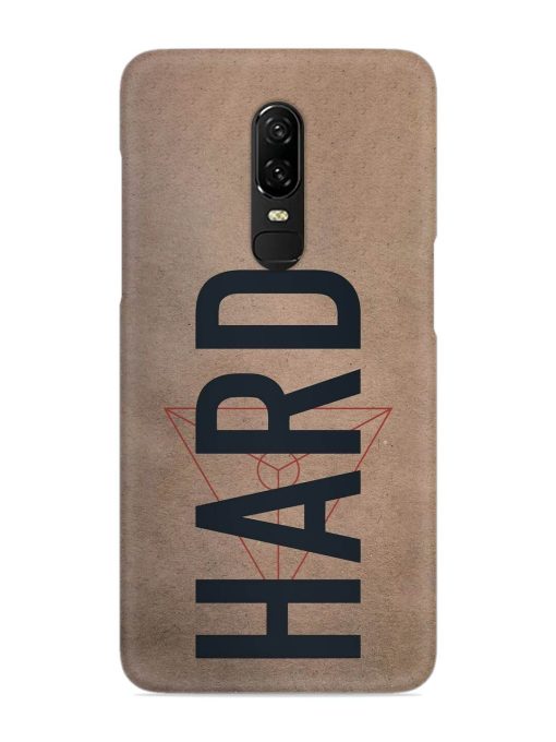 Hard Typo Snap Case for Oneplus 6 Zapvi