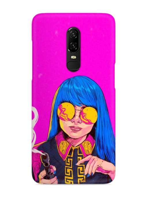 Aesthetic Anime Girl Snap Case for Oneplus 6 Zapvi