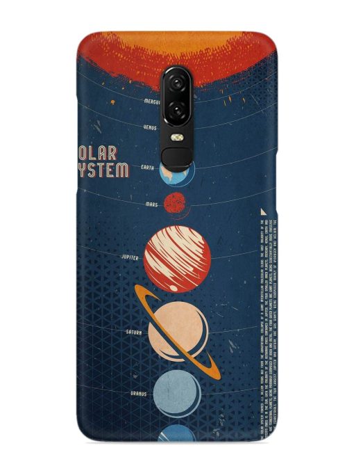 Solar System Vector Snap Case for Oneplus 6