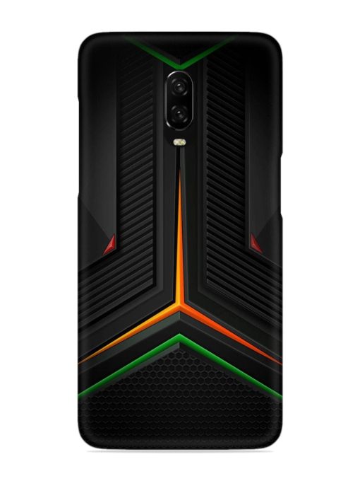 Orange Triangle Light Snap Case for Oneplus 6T Zapvi