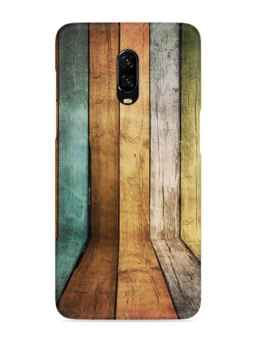 Wooden Realistic Art Snap Case for Oneplus 6T Zapvi