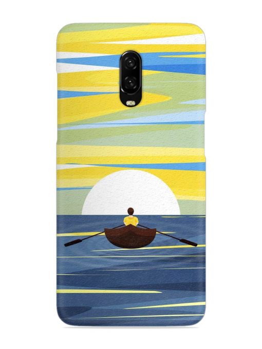 Rowing Person Ferry Paddle Snap Case for Oneplus 6T Zapvi