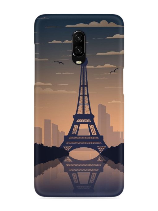 France Paris Eiffel Tower Gradient Snap Case for Oneplus 6T Zapvi