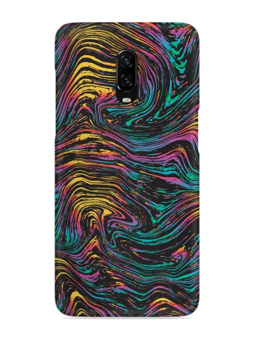 Abstract Liquid Colors Snap Case for Oneplus 6T Zapvi