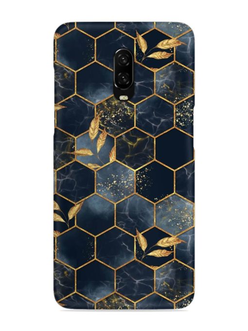 Marble Hexagon Seamless Snap Case for Oneplus 6T Zapvi