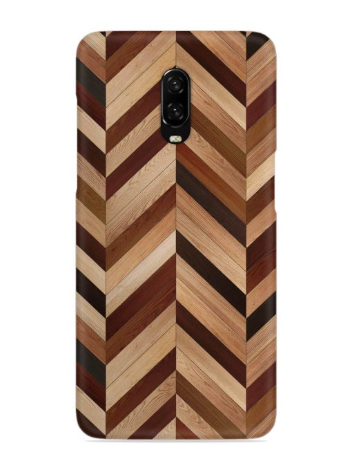 Seamless Wood Parquet Snap Case for Oneplus 6T Zapvi