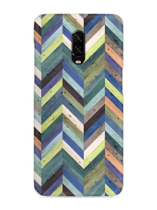 Chevron Random Color Snap Case for Oneplus 6T Zapvi