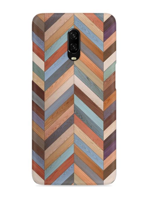 Seamless Wood Parquet Snap Case for Oneplus 6T Zapvi