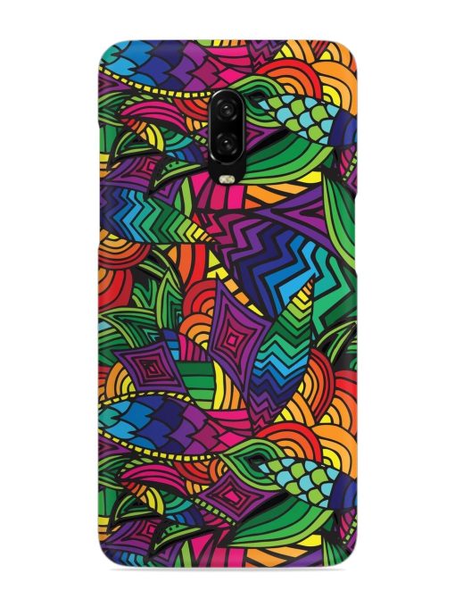 Abstract Multicolor Seamless Snap Case for Oneplus 6T Zapvi