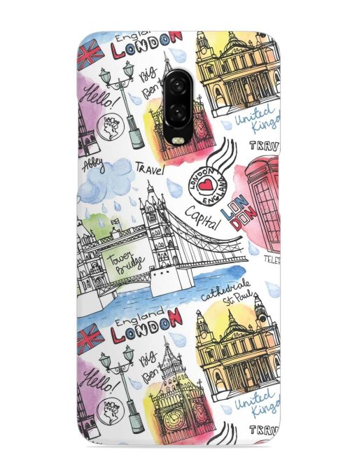 Vector London Landmark Snap Case for Oneplus 6T Zapvi