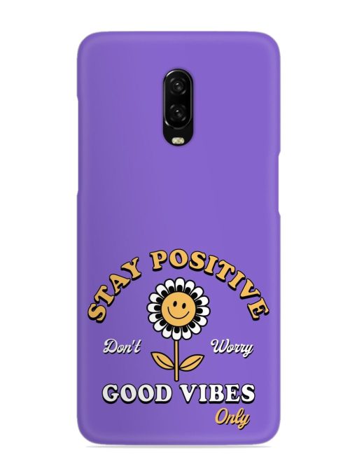 Retro Positive Flower Snap Case for Oneplus 6T Zapvi