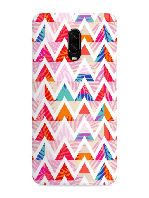 Abstract Triangle Background Snap Case for Oneplus 6T Zapvi