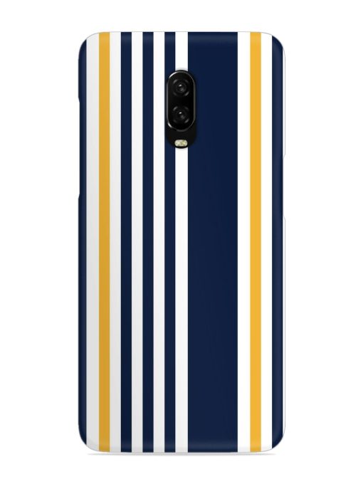 Seamless Stripe Pattern Snap Case for Oneplus 6T Zapvi