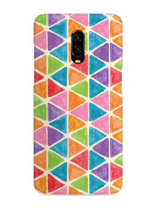 Seamless Colorful Isometric Snap Case for Oneplus 6T