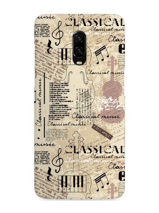 Classical Music Lpattern Snap Case for Oneplus 6T Zapvi