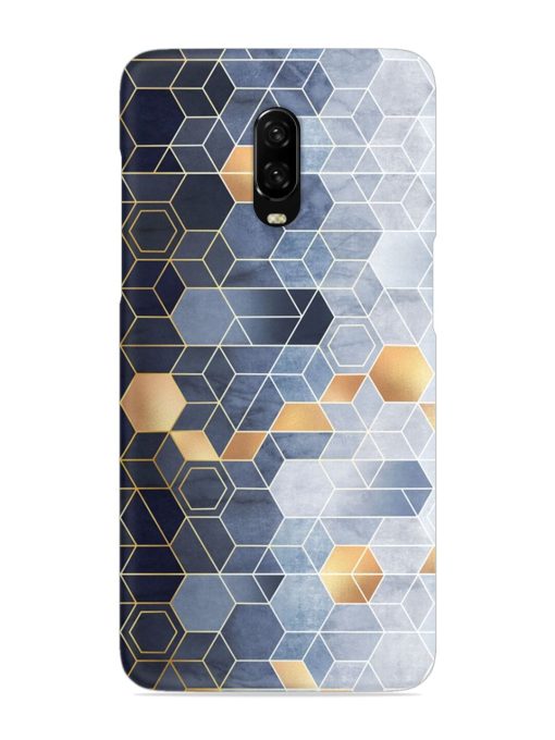 Geometric Abstraction Hexagons Snap Case for Oneplus 6T Zapvi