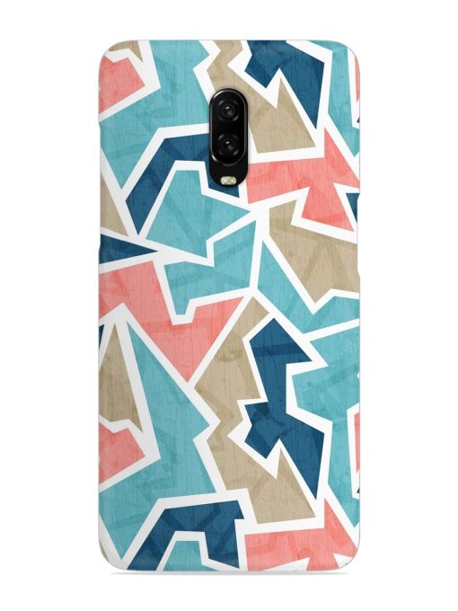 Vintage Geometric Triangle Snap Case for Oneplus 6T