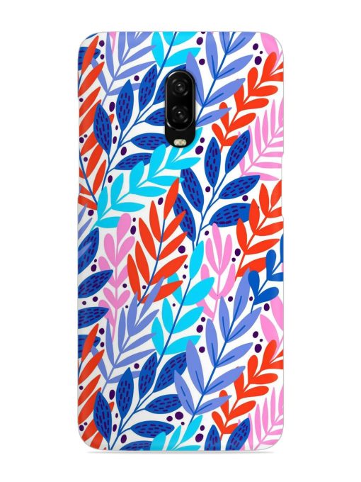 Bright Floral Tropical Snap Case for Oneplus 6T Zapvi