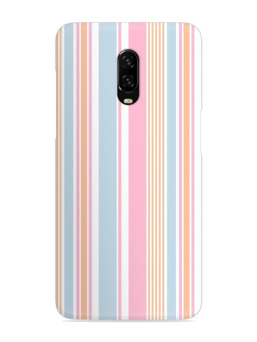 Stripe Seamless Pattern Snap Case for Oneplus 6T Zapvi