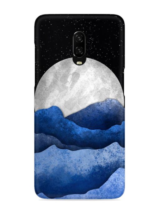 Full Moon Mountain Vector Snap Case for Oneplus 6T Zapvi