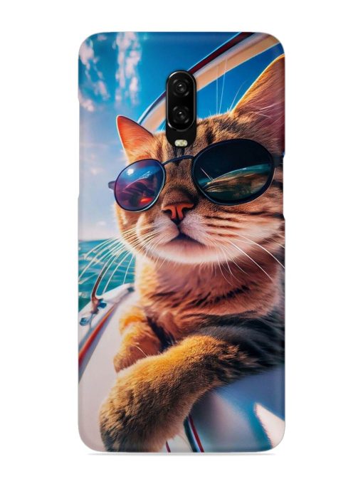 Cat In Style Snap Case for Oneplus 6T Zapvi